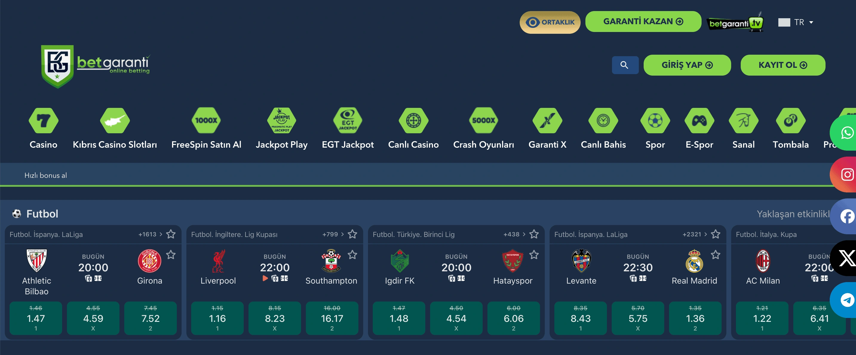 BetGaranti Spor Bahisleri
